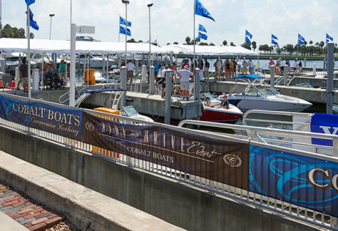 Cobalt Boats Display at the Tampa Bay Fall Boat Show