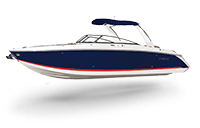 Cobalt R Series R30 Navy and Knockout Red Rendering