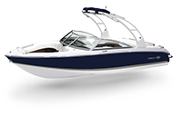 Cobalt 10 Series 220S Navy and Sandstone Rendering