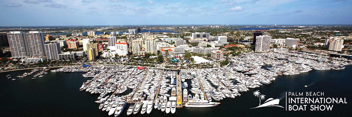 Drone Shot of Palm Beach International Boat Show