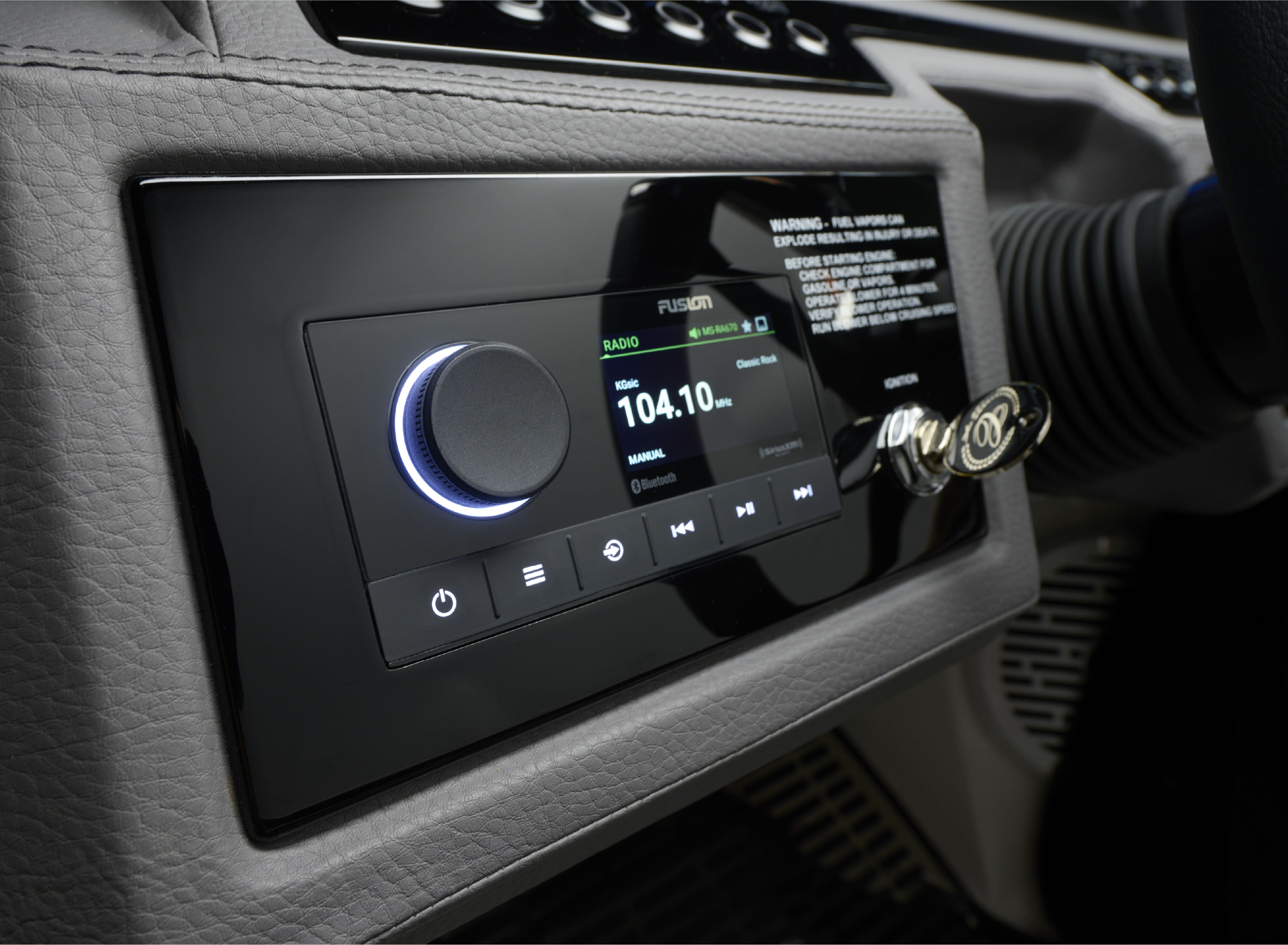 Audio system in boat