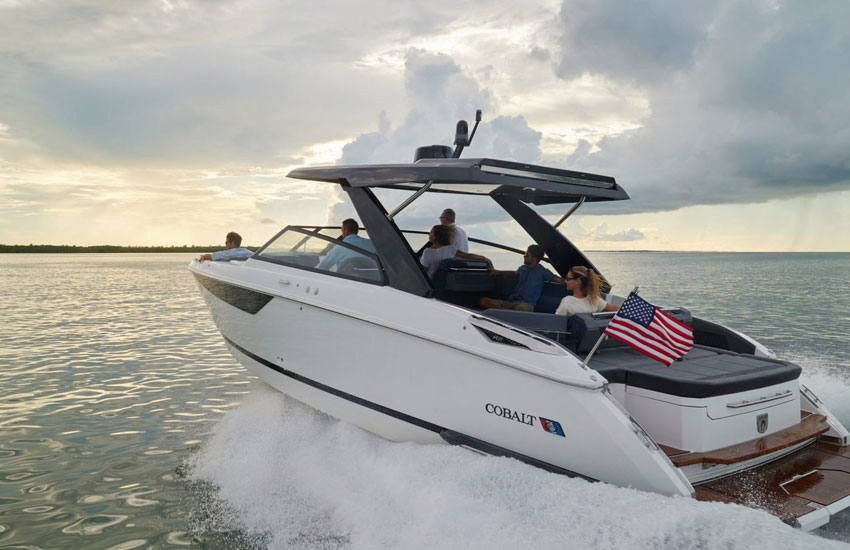 The Cobalt R35 is the most advanced of our bowrider boats