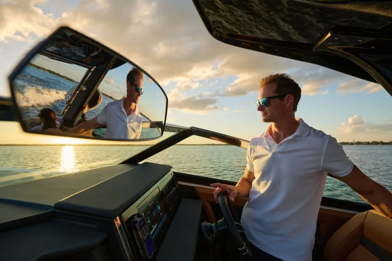 a person in a boat