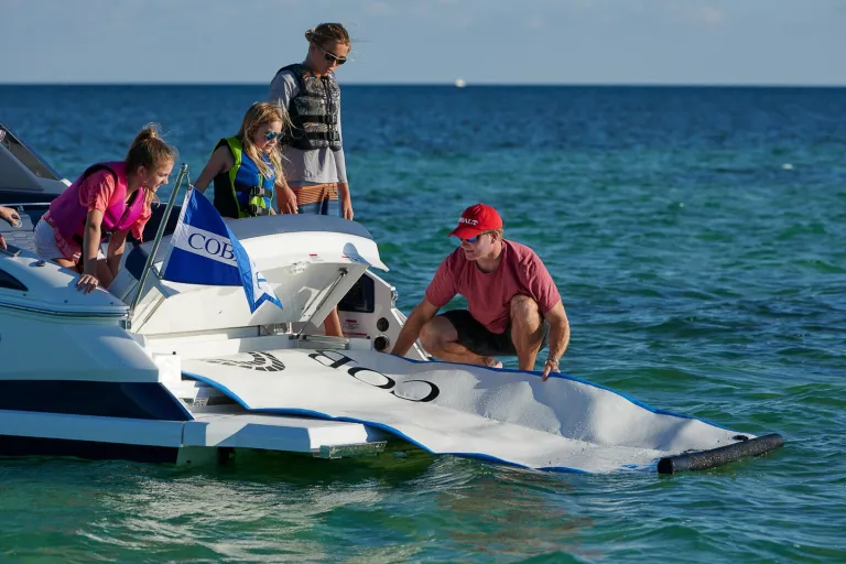 people in a boat