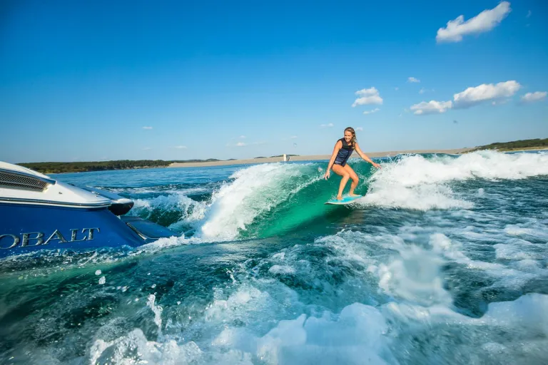 person surfing