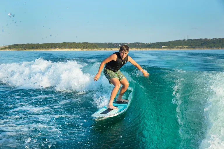 person surfing