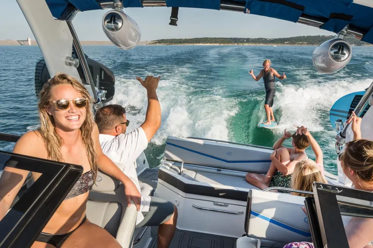 people in a boat