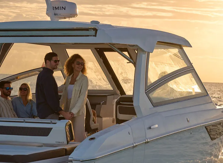 couples on boat
