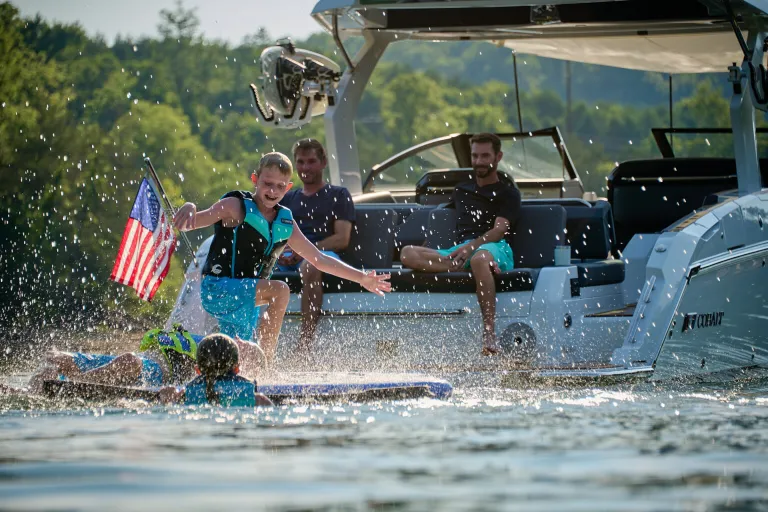 people in a boat