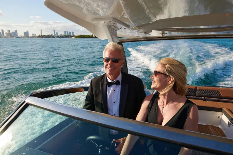 2 people in a boat