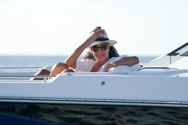person in a boat