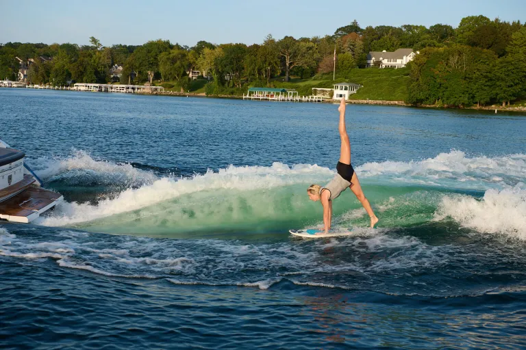 person surfing