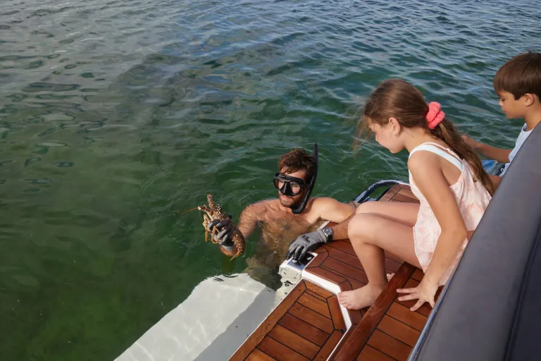 people in a boat