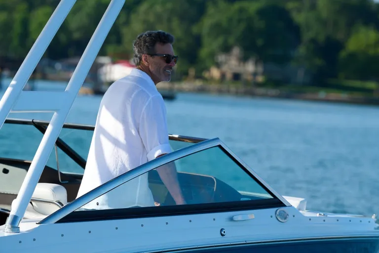 person in boat