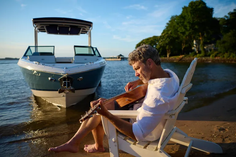 person playing guitar