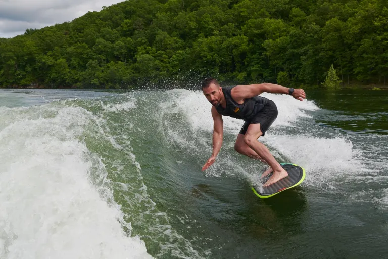 person surfing