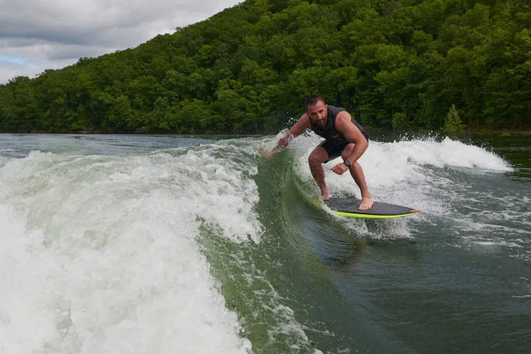person surfing