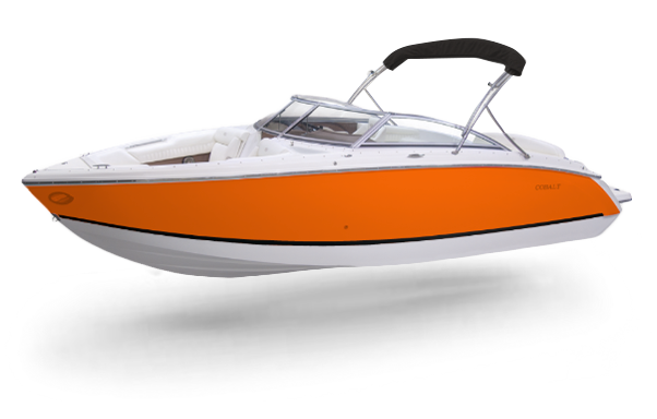 Cobalt Sterndrive R Series R3 in Sunburst Orange and White Colorway