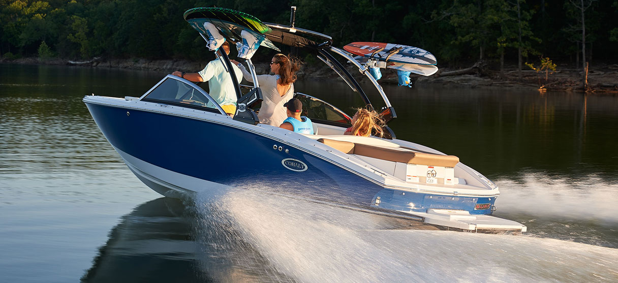 Cobalt Surf Series CS23 in Marine Blue Left Side Panel Right to Left View
