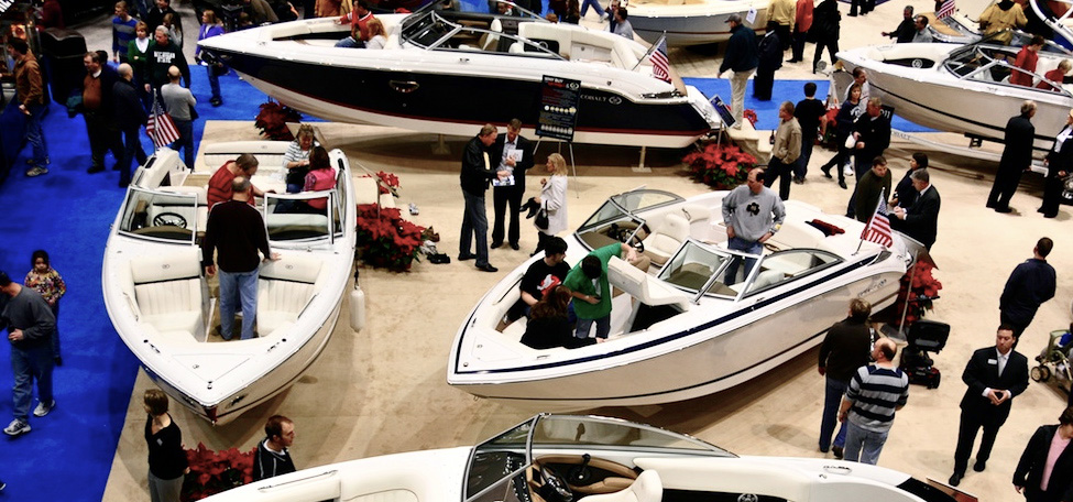 Cobalt Models on Display at the Milwaukee Boat Show